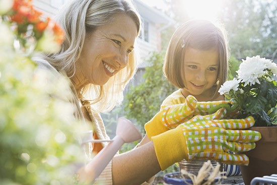 A person and a child gardening

Description automatically generated